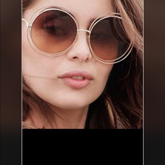 ✨😎Oversized Round Wire Frame Sunglasses✨ - Picture 2 of 7